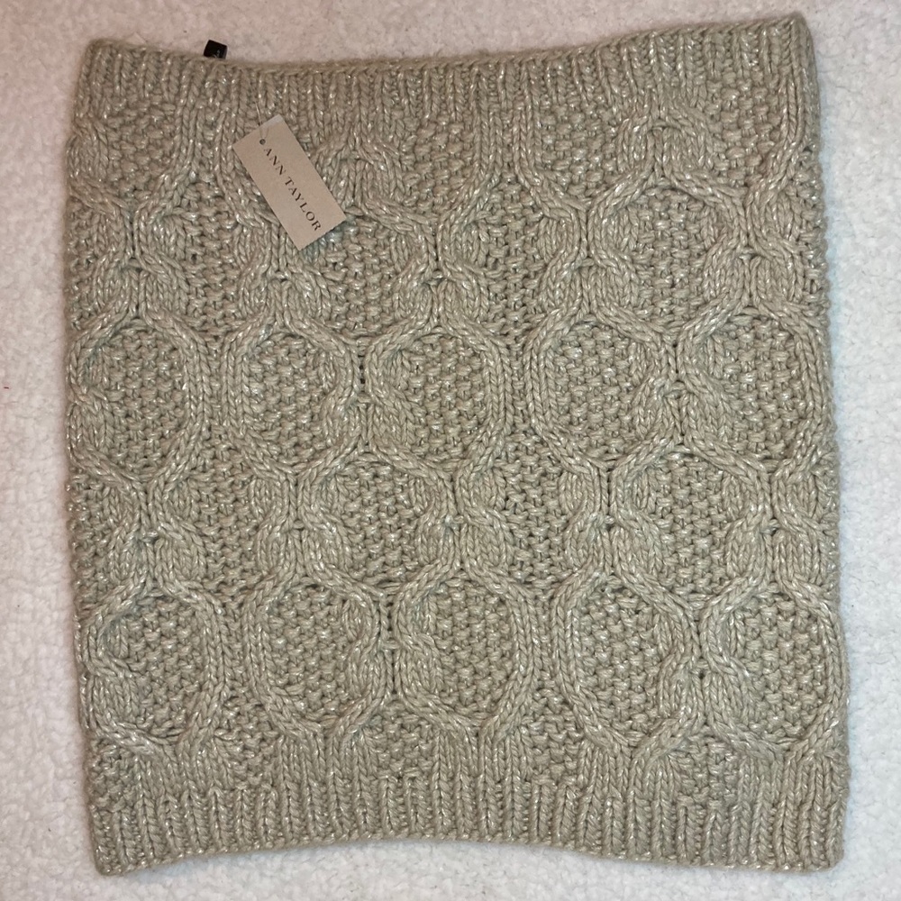 Ann Taylor cable knit infinity scarf